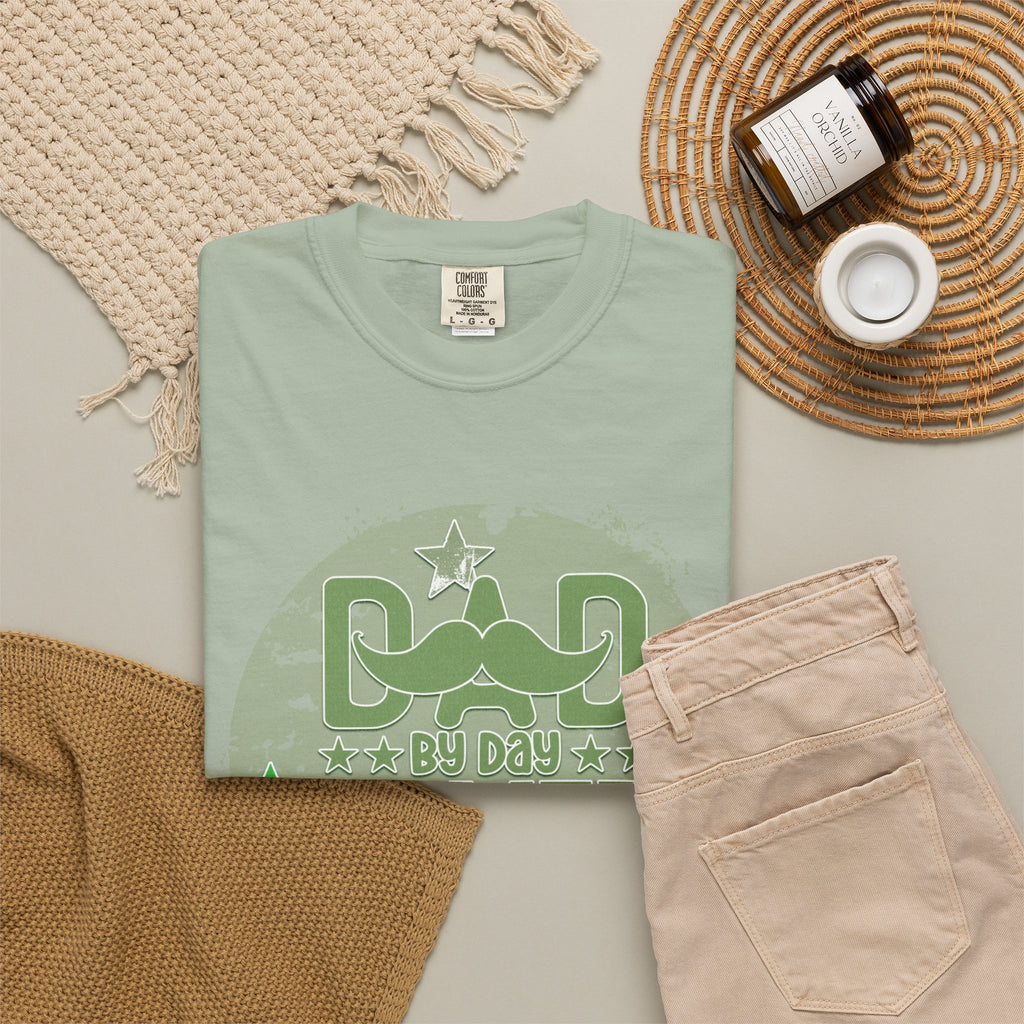 Dad By Day Gamer By Night Textured T-Shirt