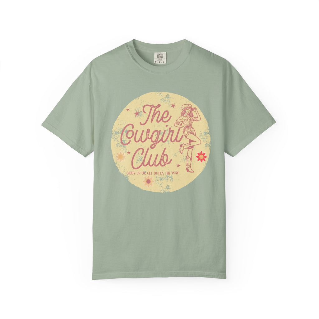 The Cowgirl Club Graphic T-Shirt — Retro Western Textured Tee