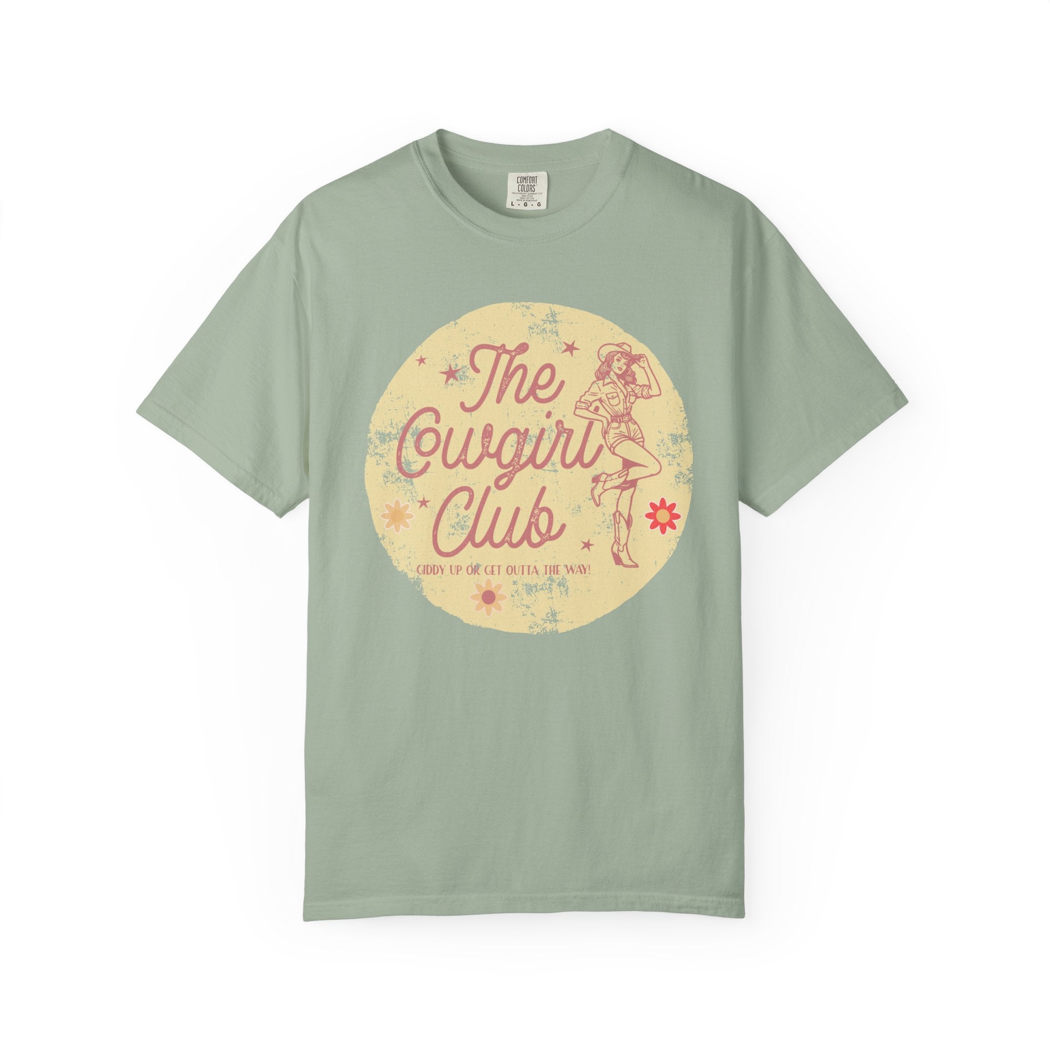 The Cowgirl Club Graphic T-Shirt — Retro Western Textured Tee