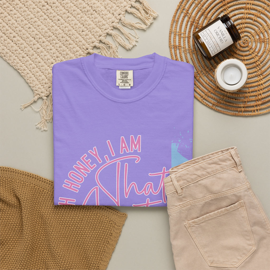 That Auntie Textured T-Shirt - "Oh Honey, I Am That Auntie" Graphic Tee