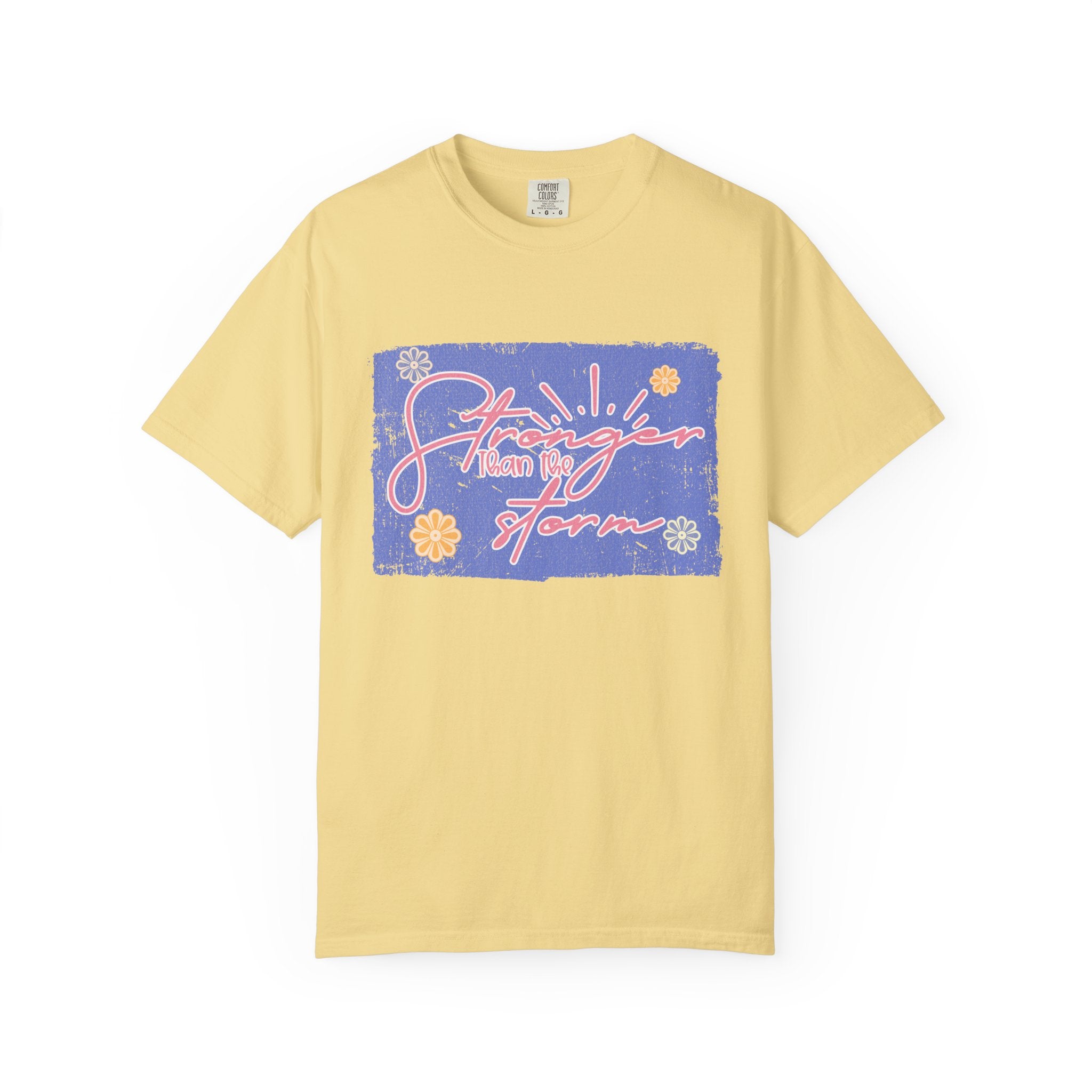 Stranger Than Fiction T-shirt | Textured Retro Script Floral Graphic