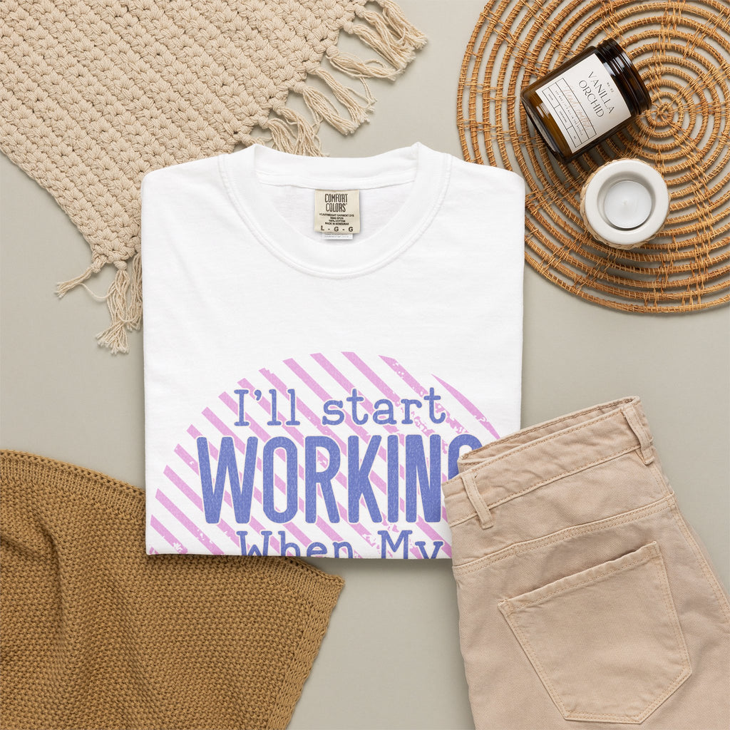 Funny Retro Textured Coffee Work Shirt