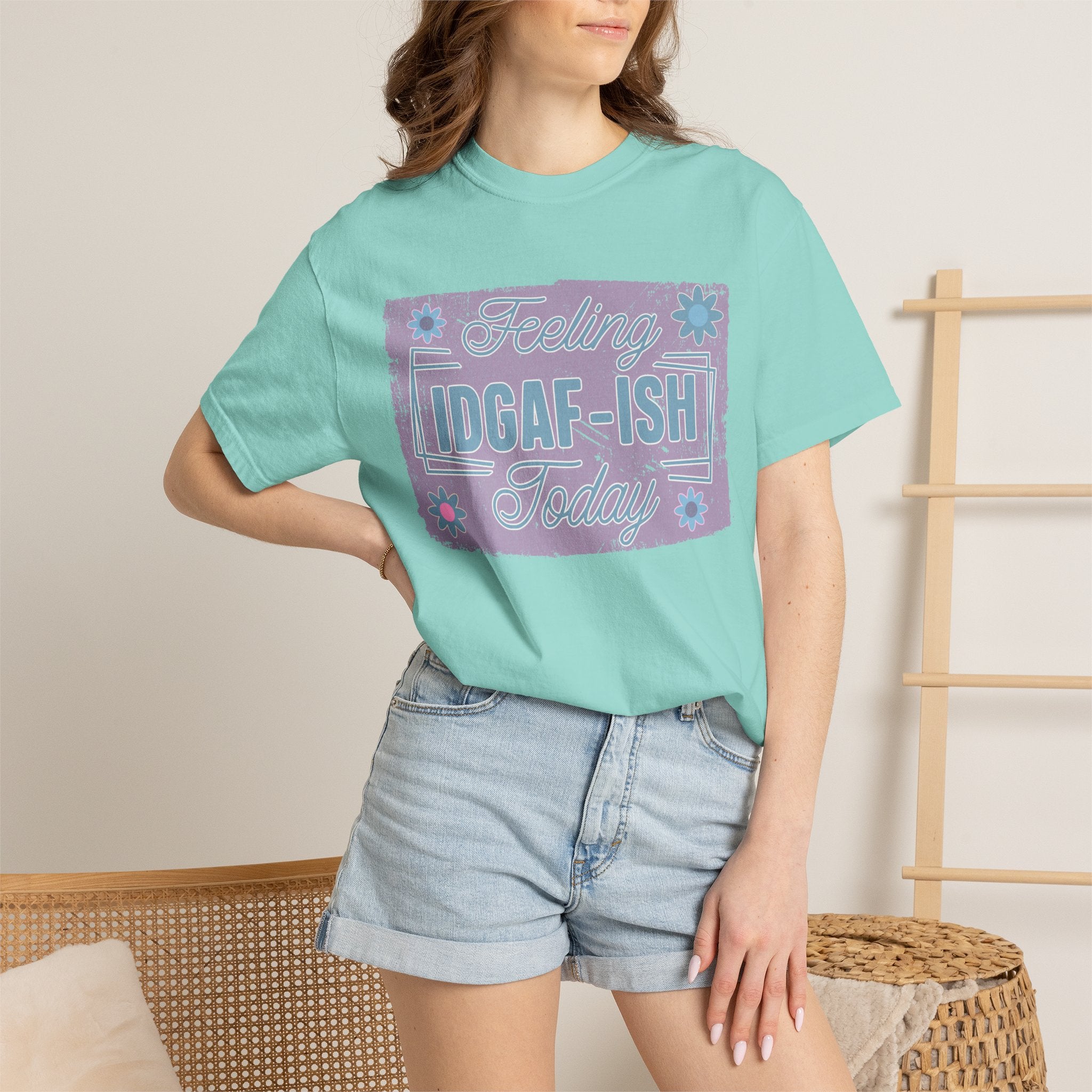 Feeling IDGAF-ish Today Textured T-Shirt