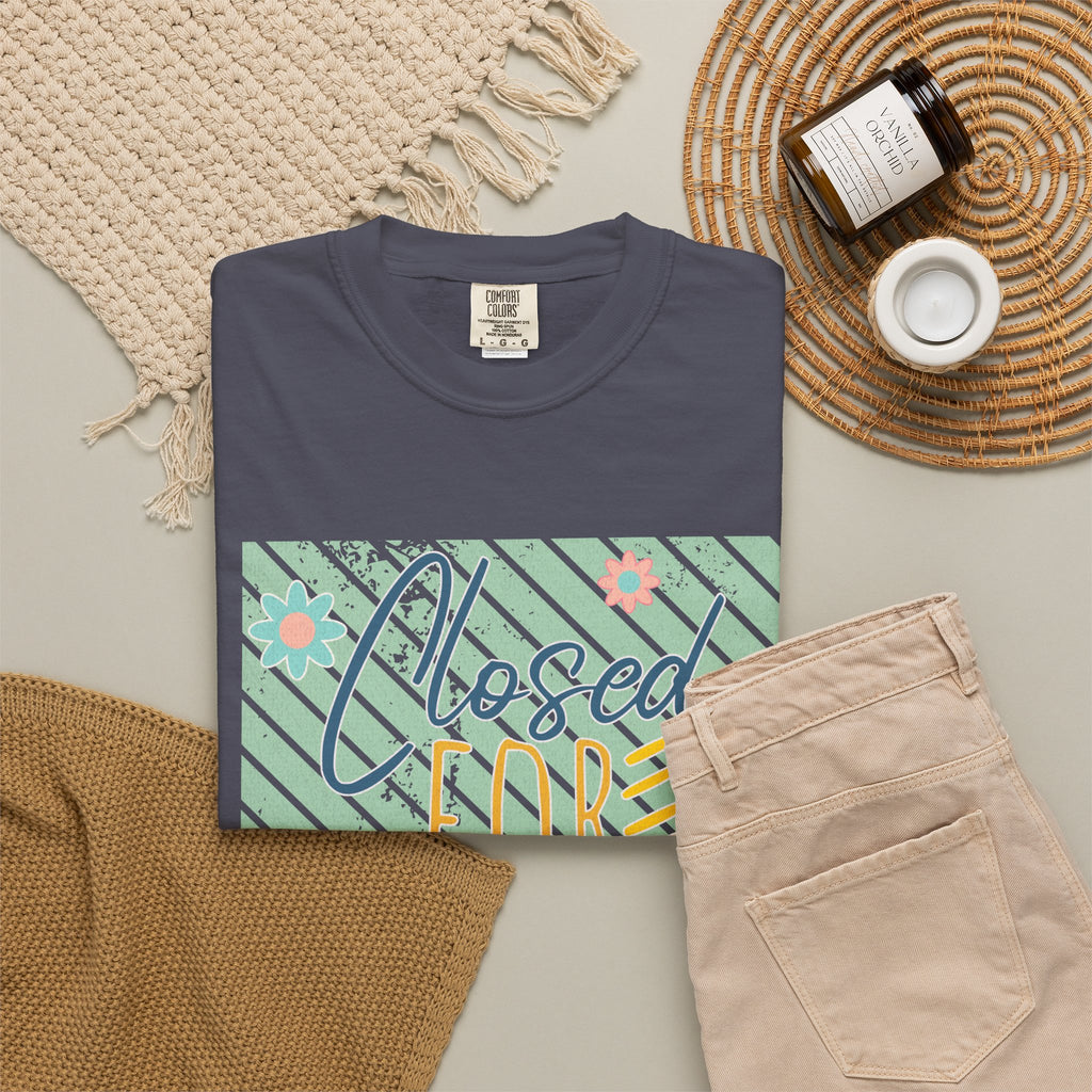 Closed For Social Media Detox Textured Tee