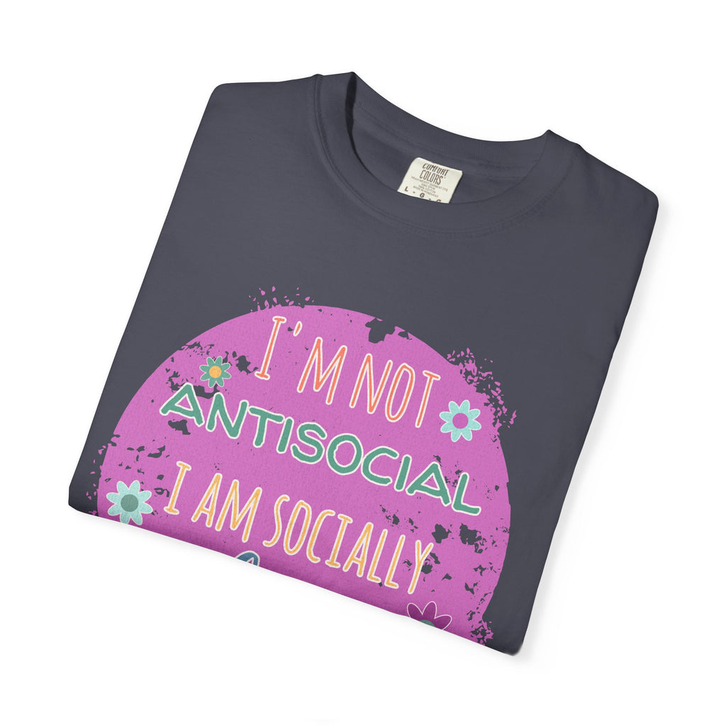 Textured I'm Not Antisocial I Am Socially Selective T-Shirt