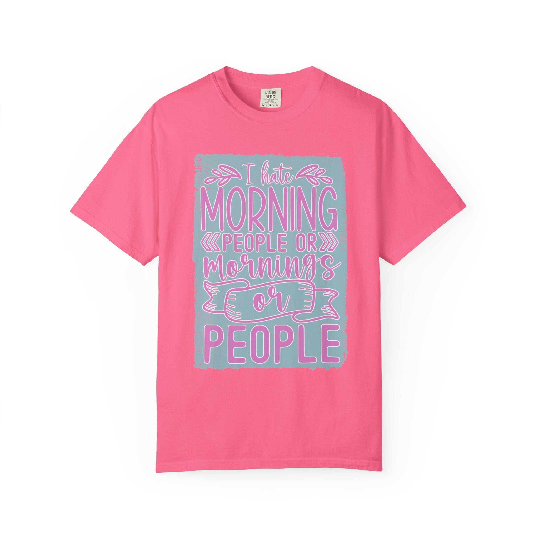 Textured Morning People Or Mornings For People T-Shirt