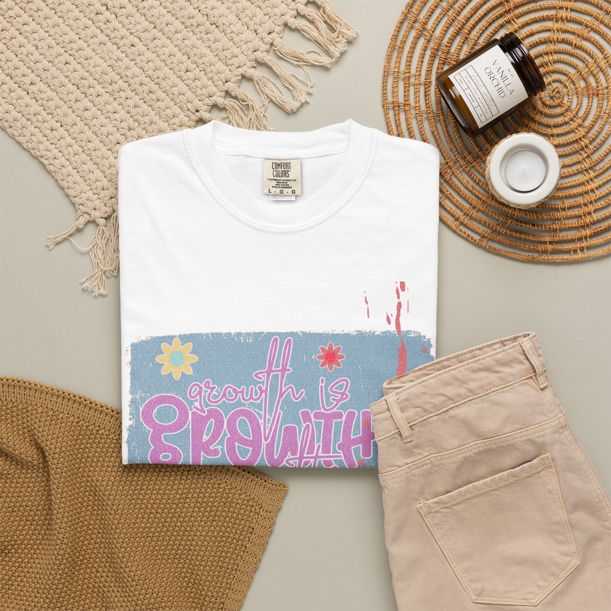 Textured Retro Growth Is Growth Tee