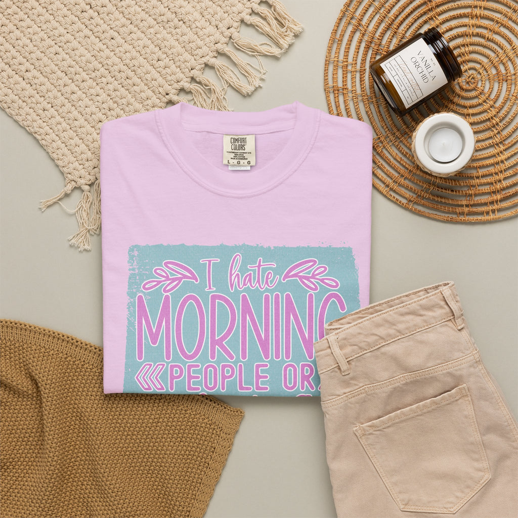 Textured Morning People Or Mornings For People T-Shirt