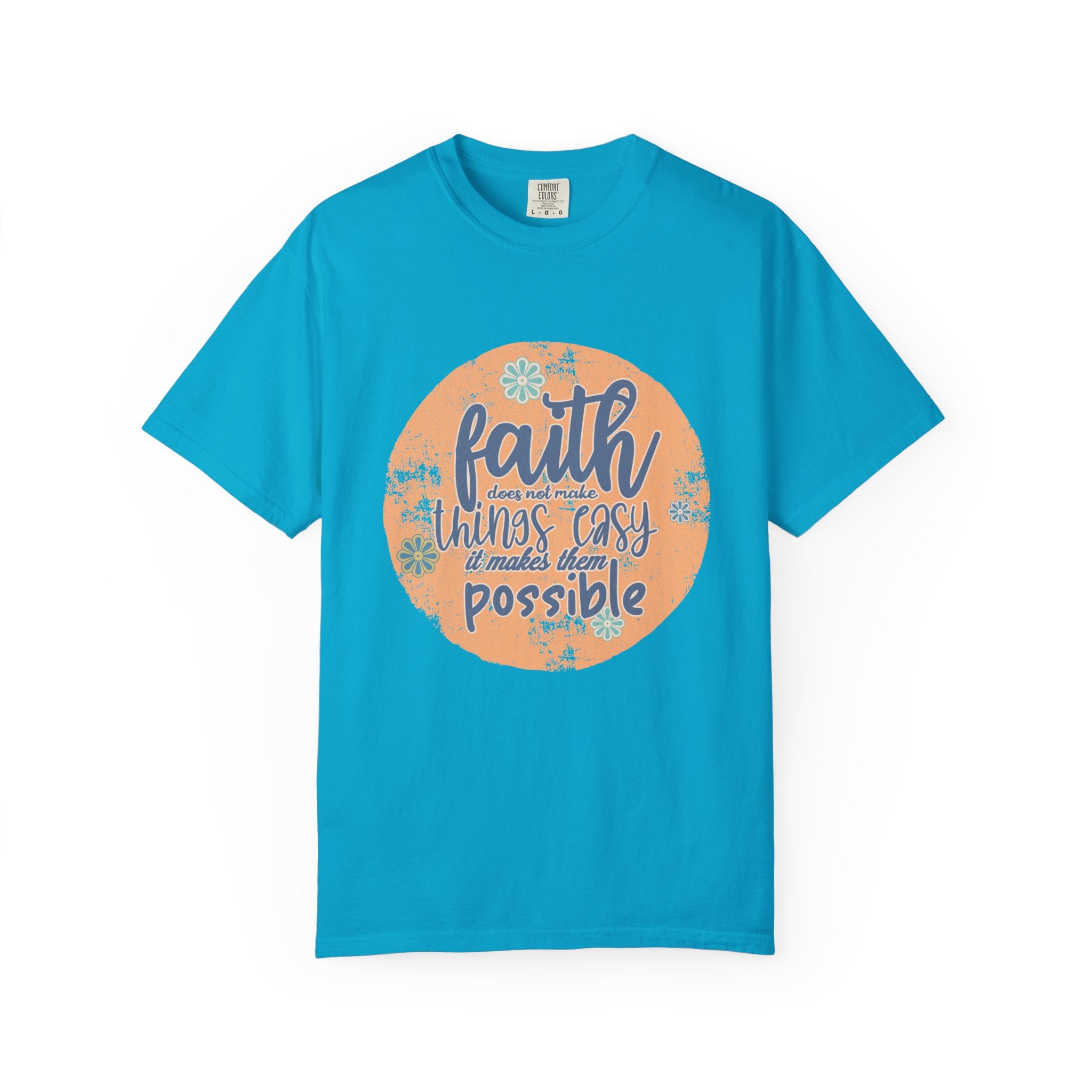 Faith Makes Things Possible T-shirt | Textured Inspirational Quote