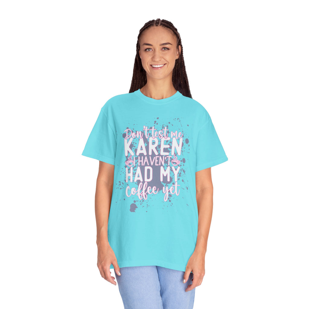Textured Retro Karen Coffee Graphic Tee