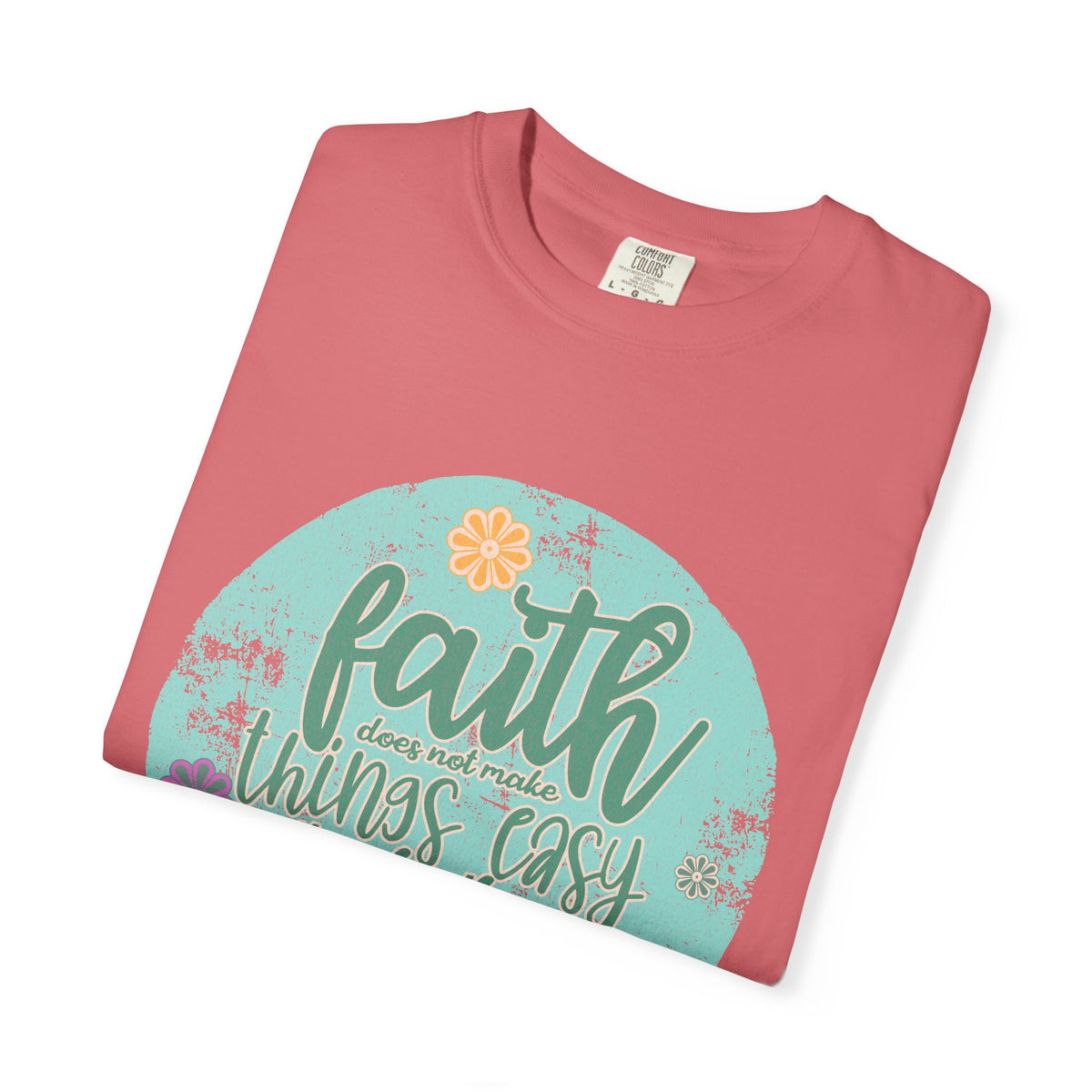 Faith Makes All Things Possible T-Shirt |Textured Inspirational Tee