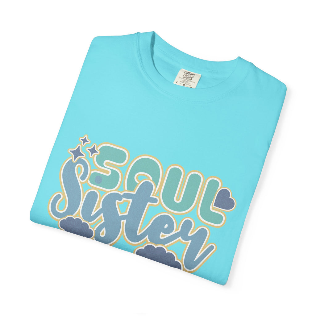 Soul Sister Textured T-Shirt — Retro Cloud Graphic Tee