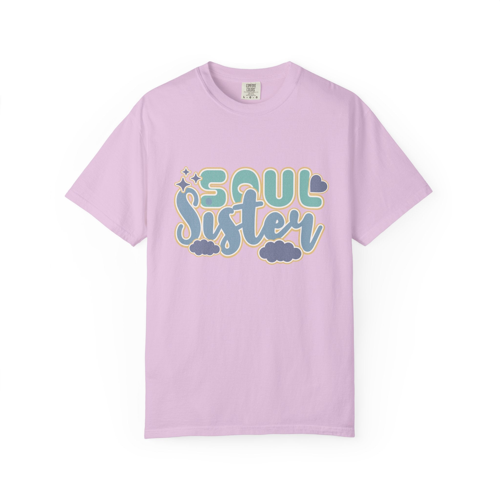 Soul Sister Textured T-Shirt — Retro Cloud Graphic Tee