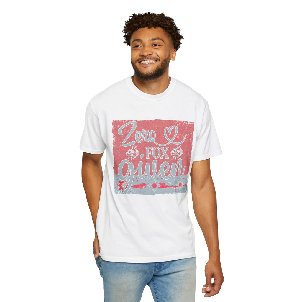 Textured Zero Fox Given T‑Shirt — Funny Retro Rose Graphic Tee