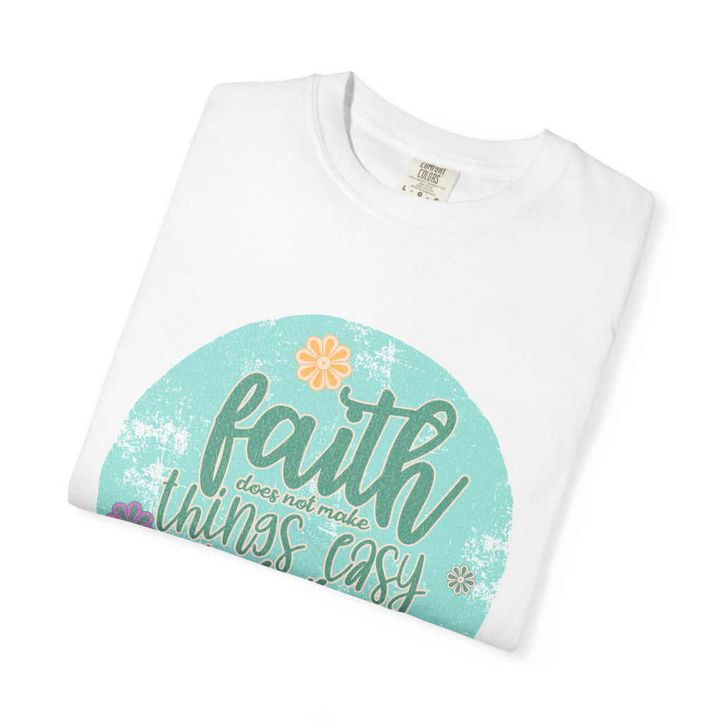 Faith Makes All Things Possible T-Shirt |Textured Inspirational Tee