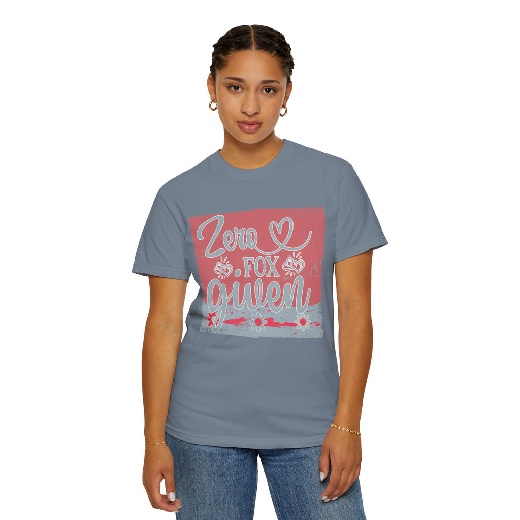 Textured Zero Fox Given T‑Shirt — Funny Retro Rose Graphic Tee