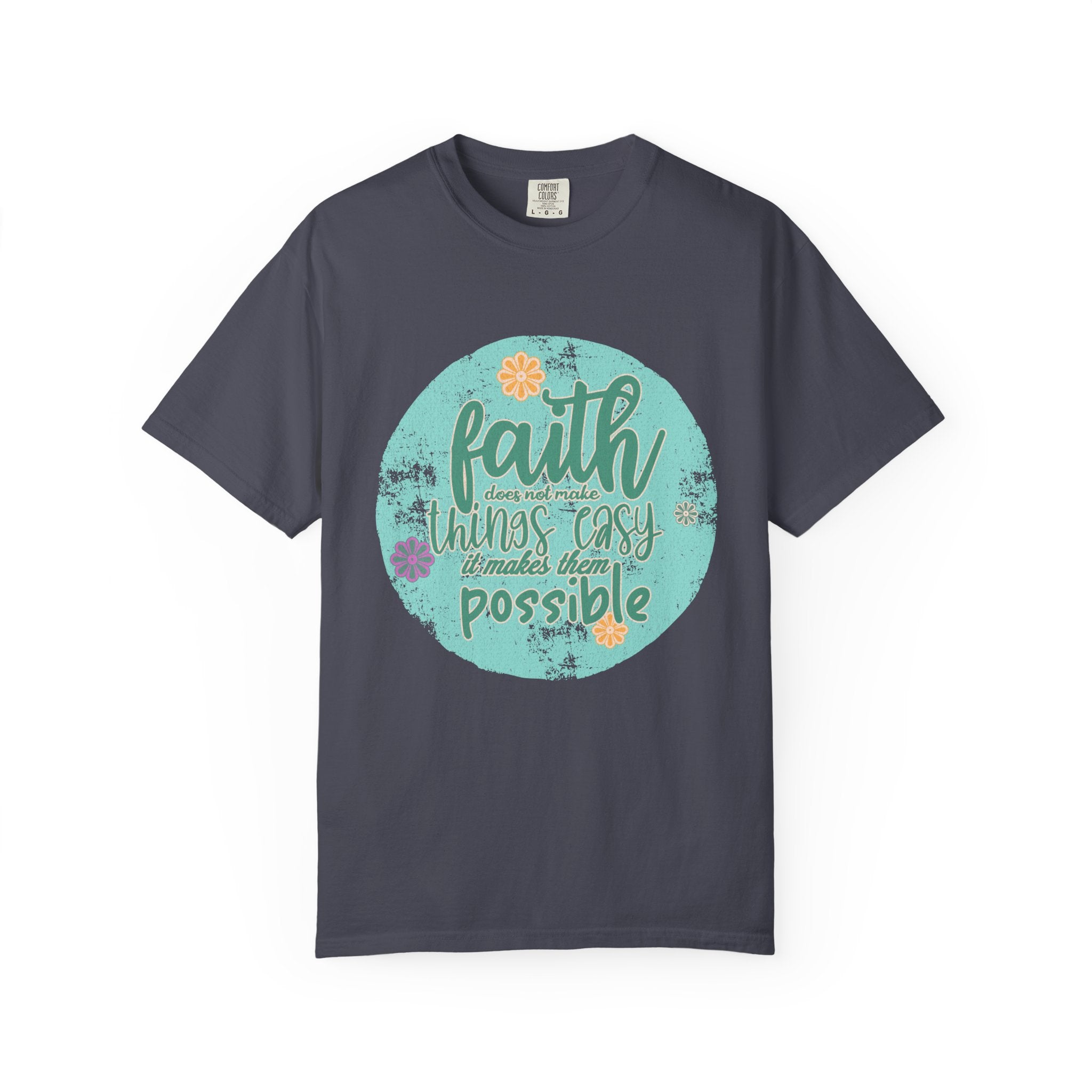 Faith Makes All Things Possible T-Shirt |Textured Inspirational Tee