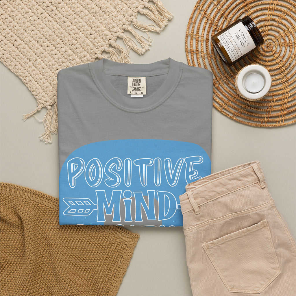 Positive Mind Positive Vibes Textured T-Shirt