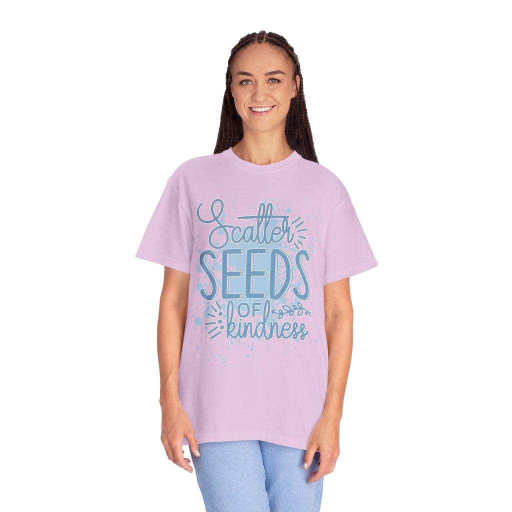 Texturerd T-Shirt • Scatter Seeds of Kindness Inspirational Graphic Tee