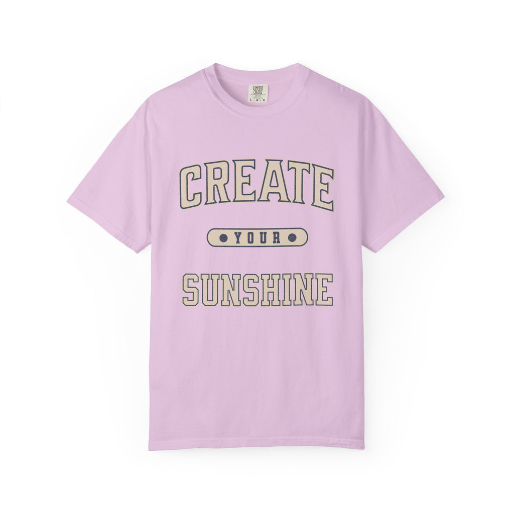 Textured Collegiate Create Your Sunshine Tee Unisex Garment-Dyed T-shirt
