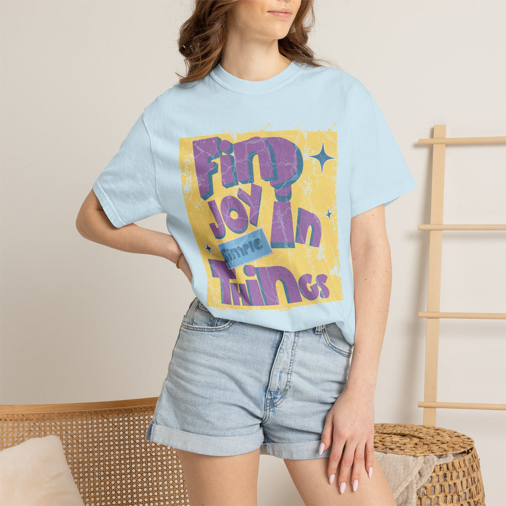 Find Joy In Small Things Textured T-Shirt