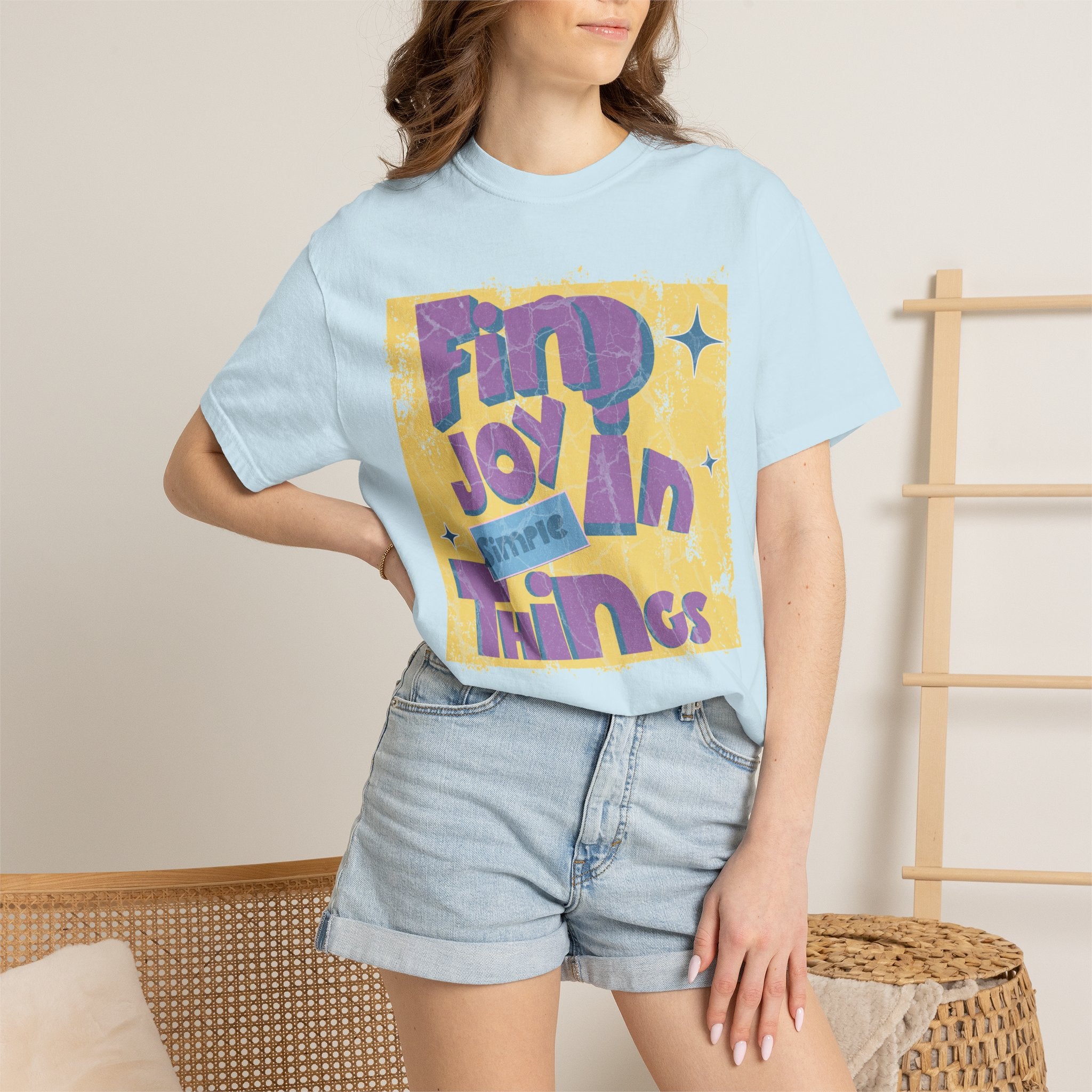 Find Joy In Small Things Textured T-Shirt