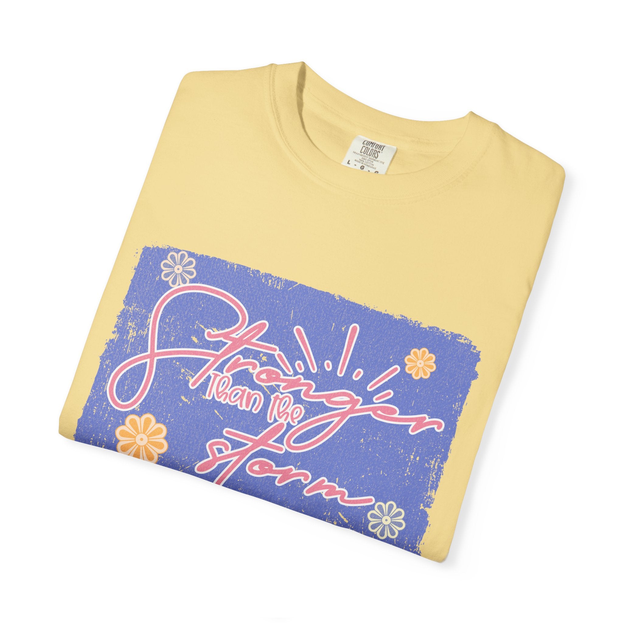 Stranger Than Fiction T-shirt | Textured Retro Script Floral Graphic