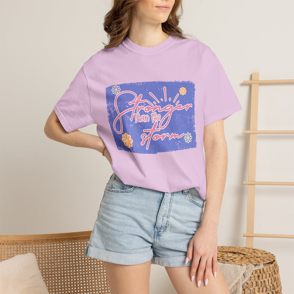 Stranger Than Fiction T-shirt | Textured Retro Script Floral Graphic