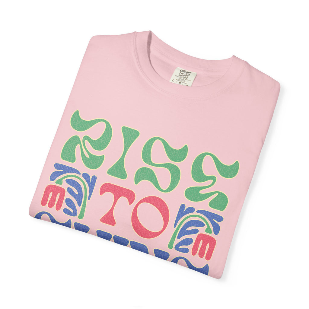 Rise to Shine T-shirt | Retro Psychedelic Lettering
