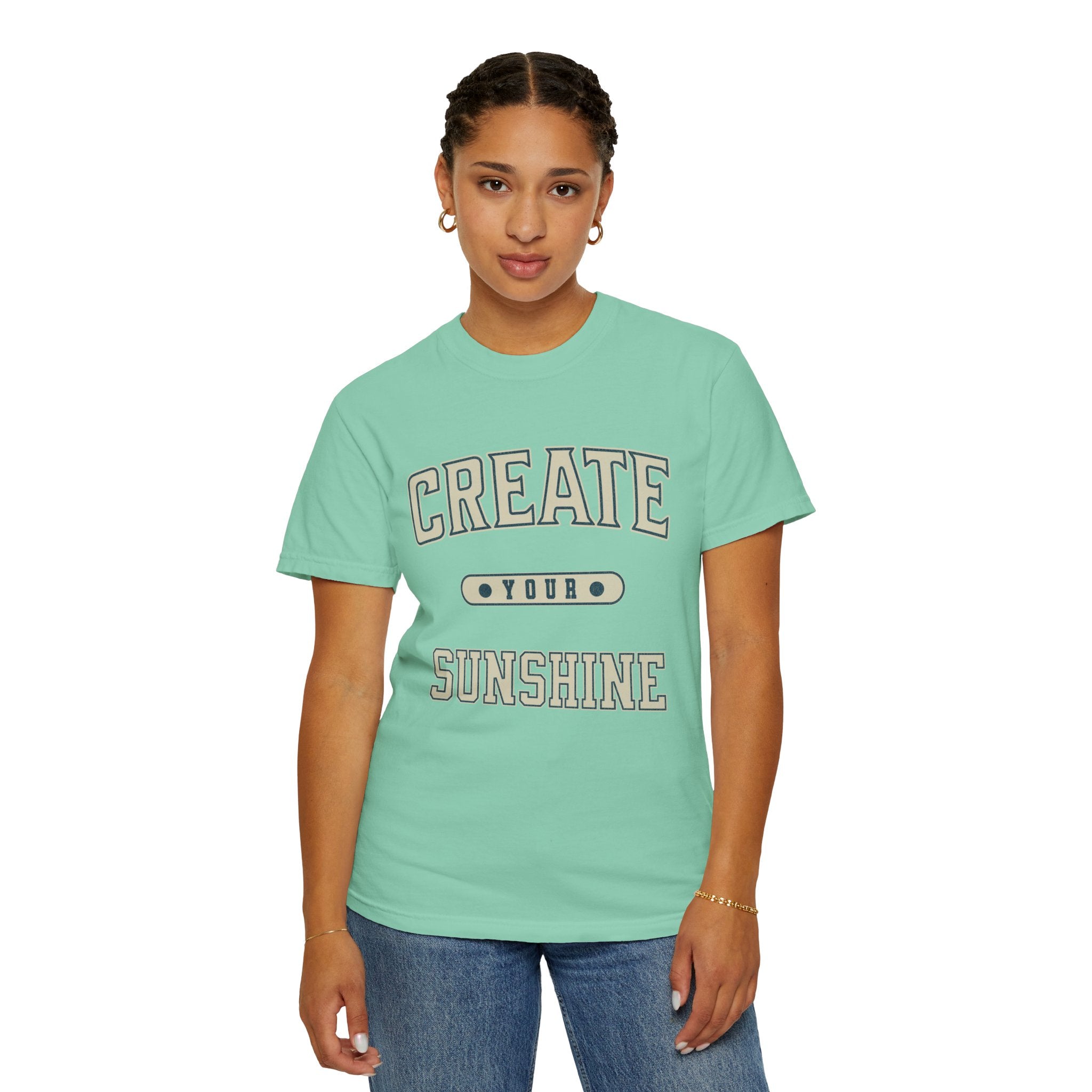Textured Collegiate Create Your Sunshine Tee Unisex Garment-Dyed T-shirt