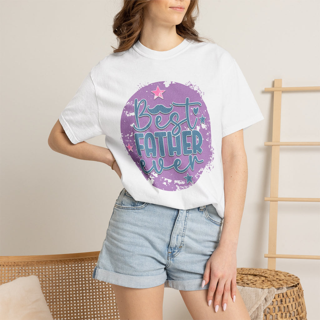 Best Father Ever Textured T-Shirt — Father’s Day Gift Tee