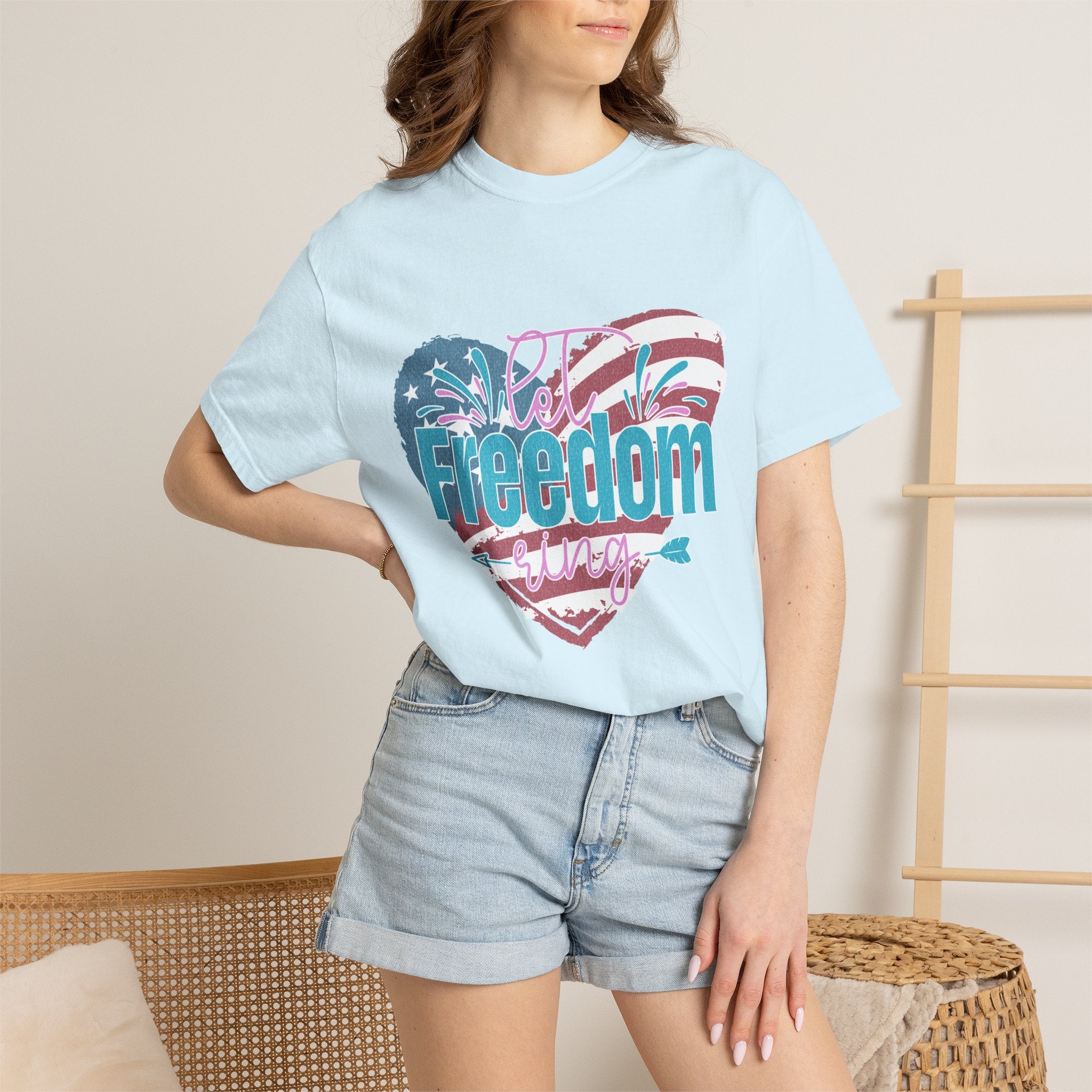 Let Freedom Ring Patriotic  Textured Shirt