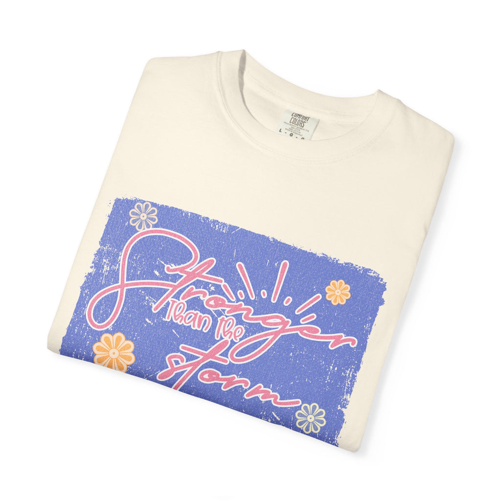 Stranger Than Fiction T-shirt | Textured Retro Script Floral Graphic