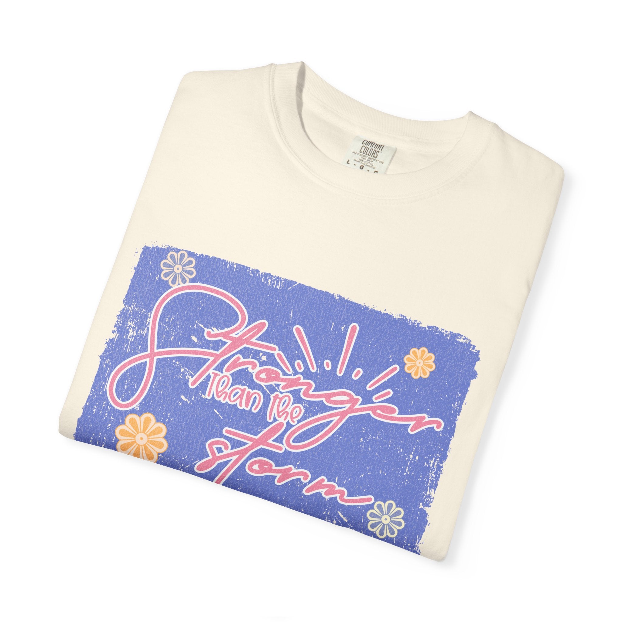 Stranger Than Fiction T-shirt | Textured Retro Script Floral Graphic