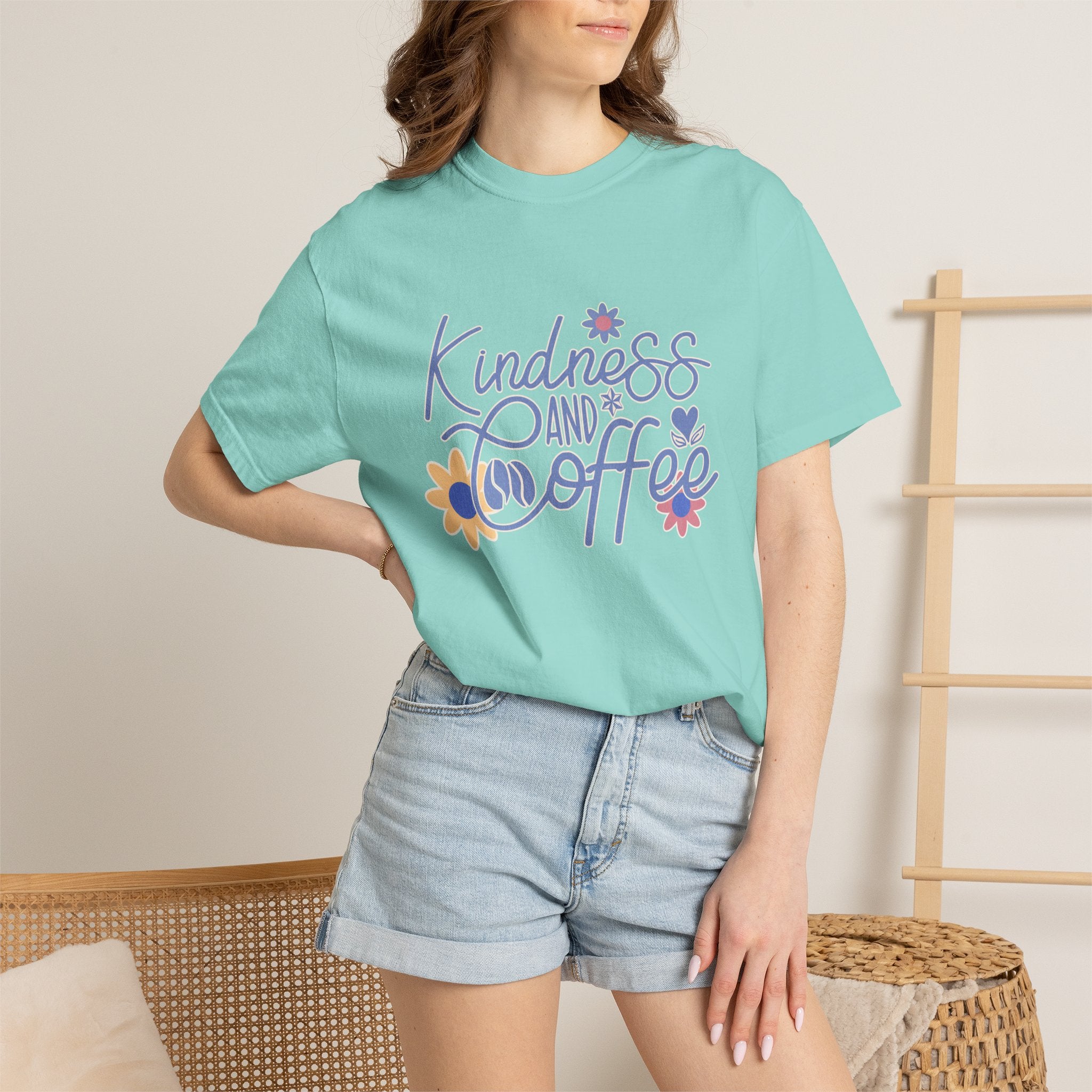 Textured Kindness and Coffee T-Shirt
