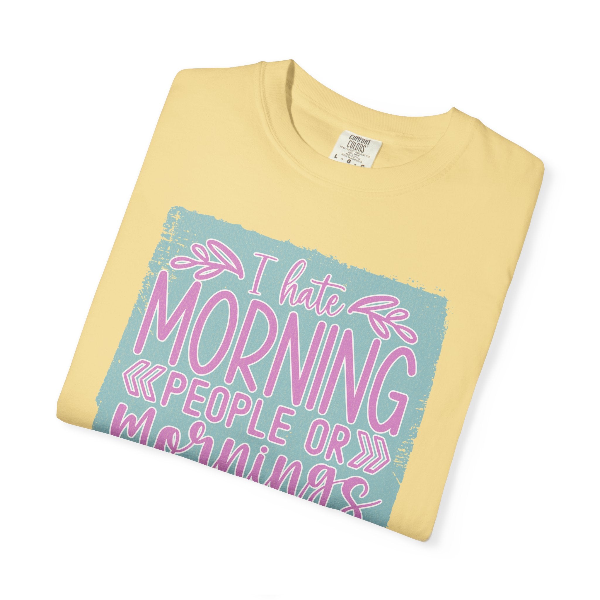 Textured Morning People Or Mornings For People T-Shirt