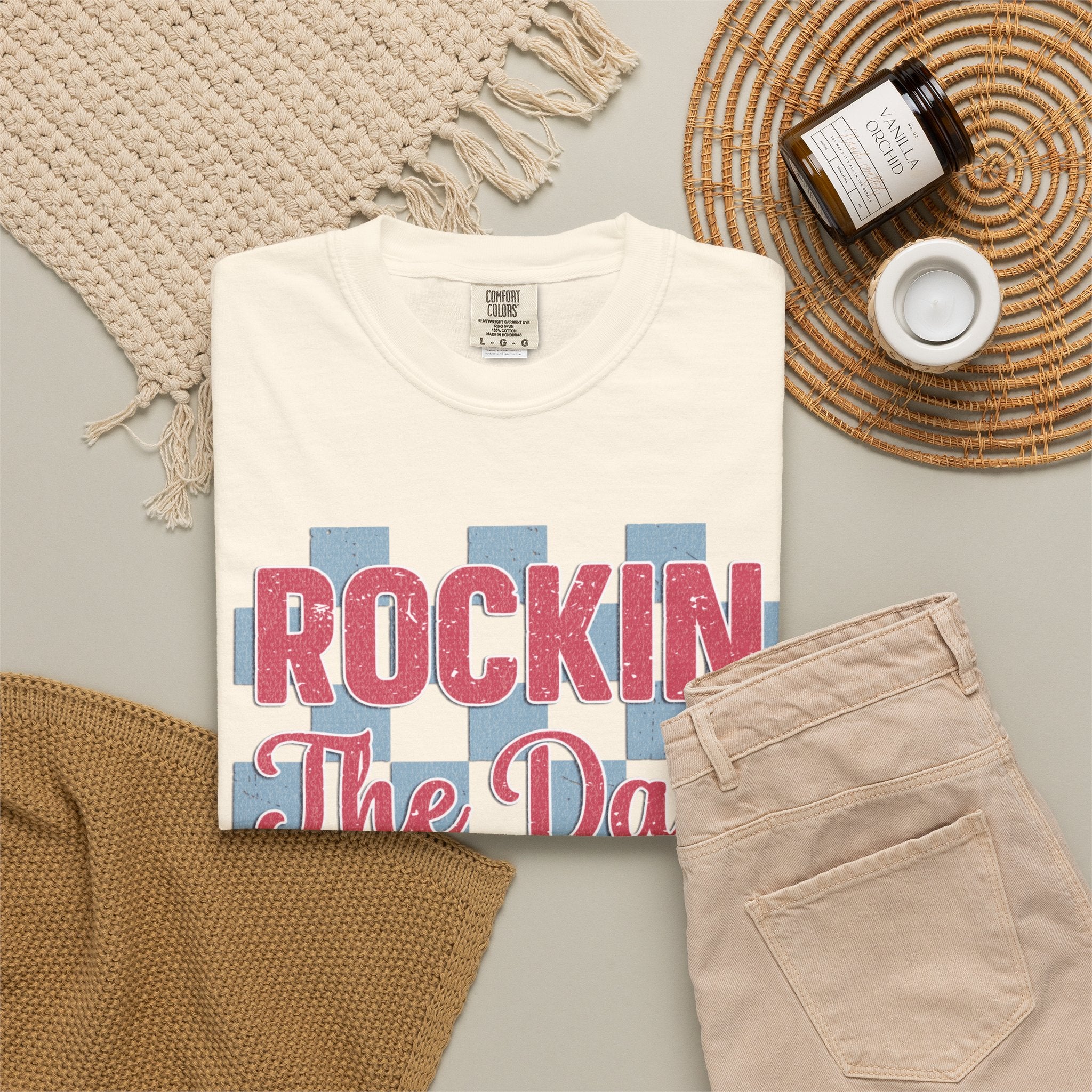 Rockin' The Dad Life Textured T-Shirt