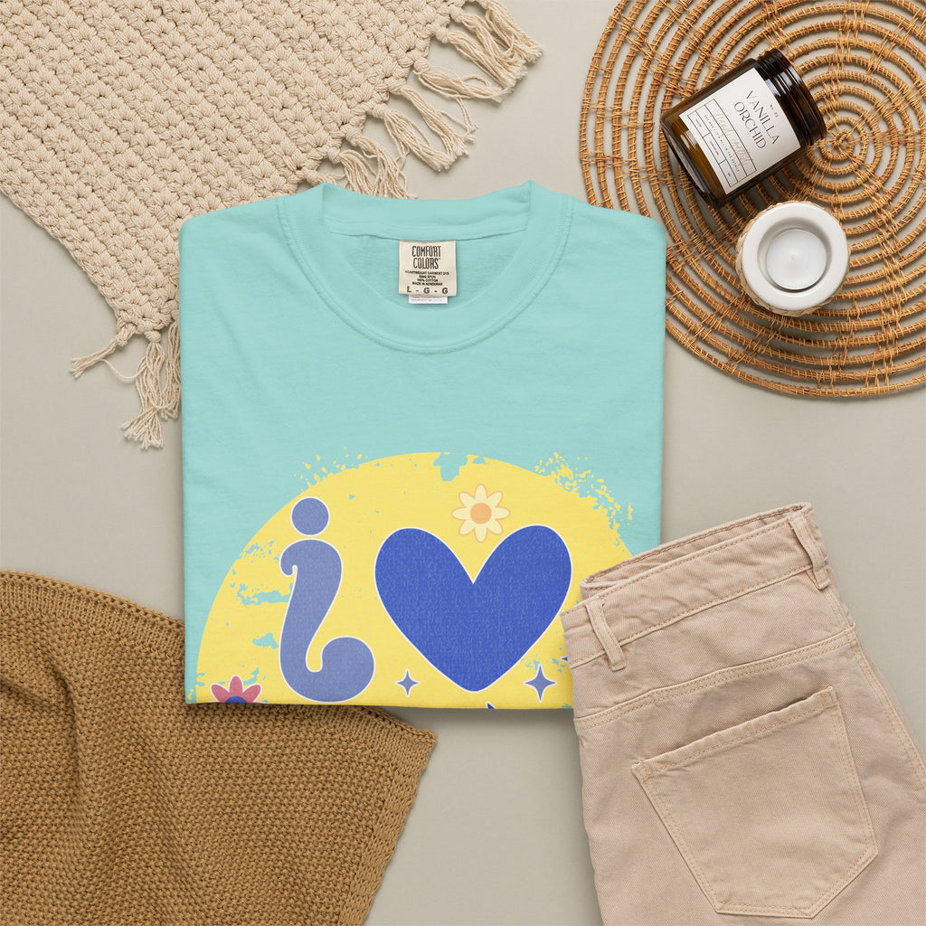 Funny Retro Self Love Textured Tee