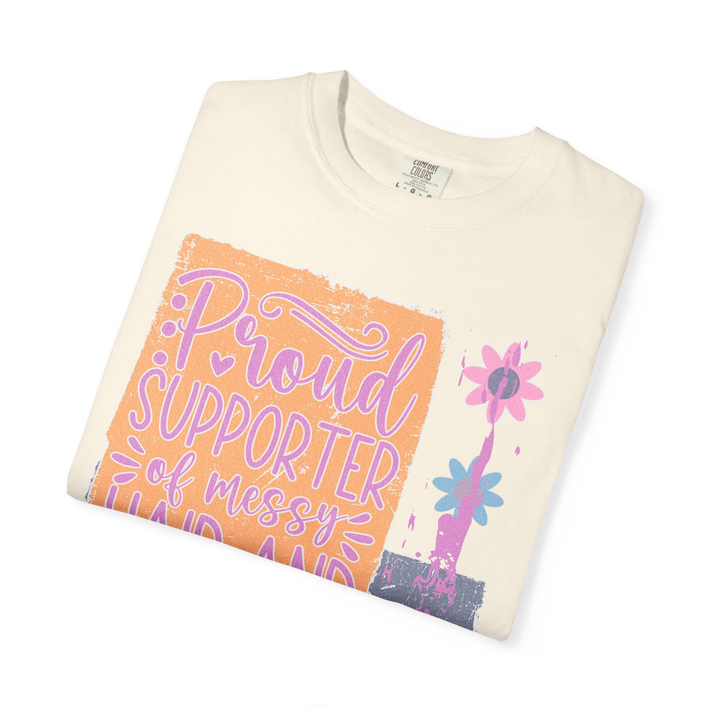Proud Supporter of Messy Hair & Sweatpants Textured T-Shirt