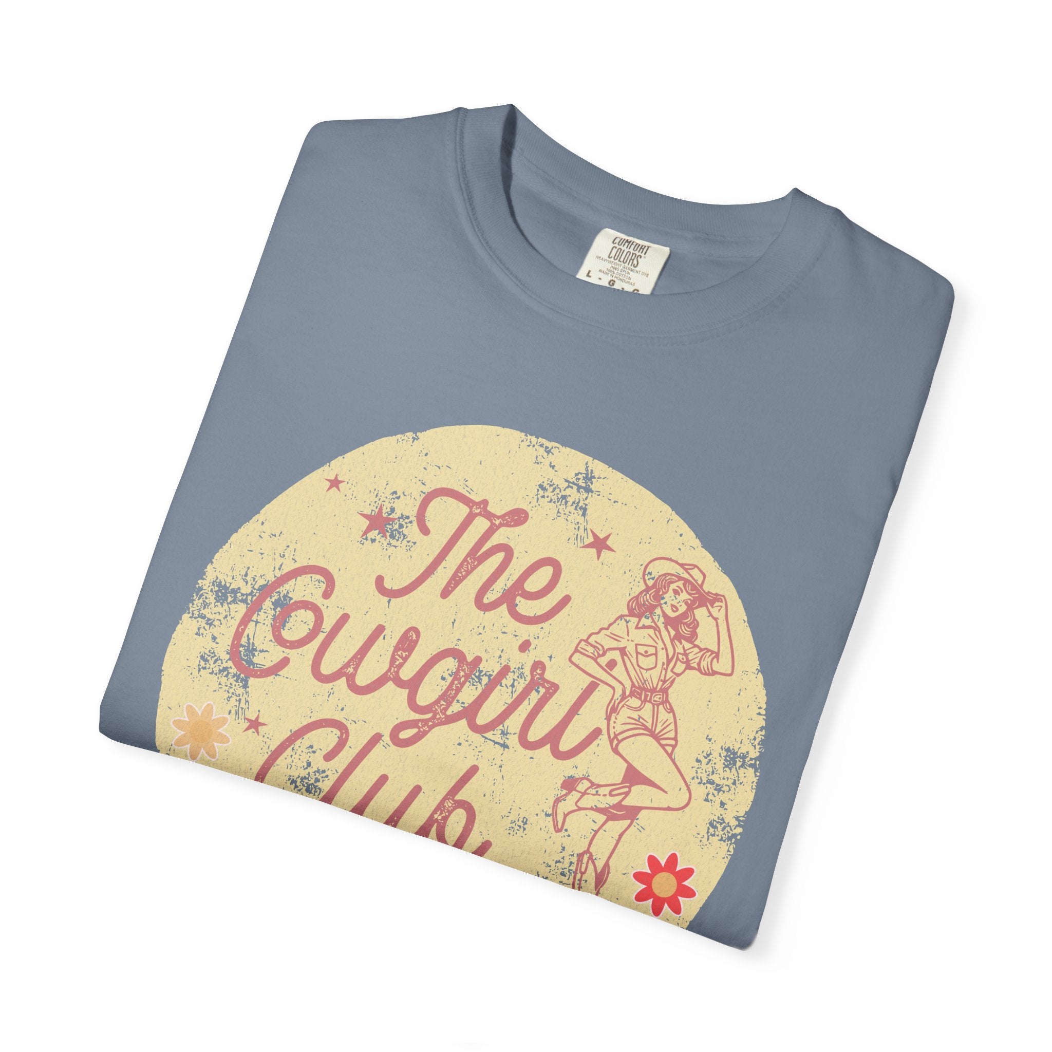 The Cowgirl Club Graphic T-Shirt — Retro Western Textured Tee