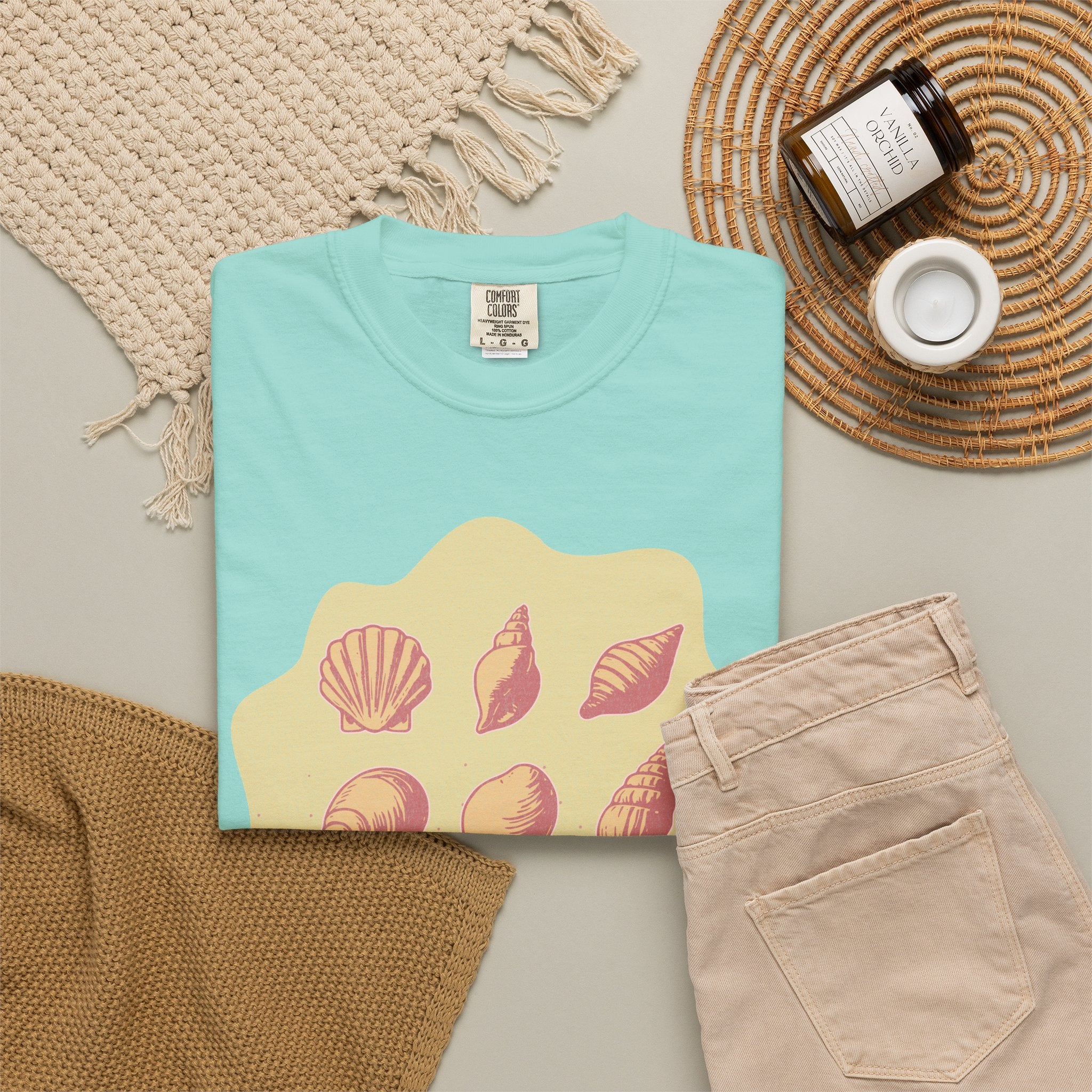 Seashells and Sunlight Textured T-Shirt