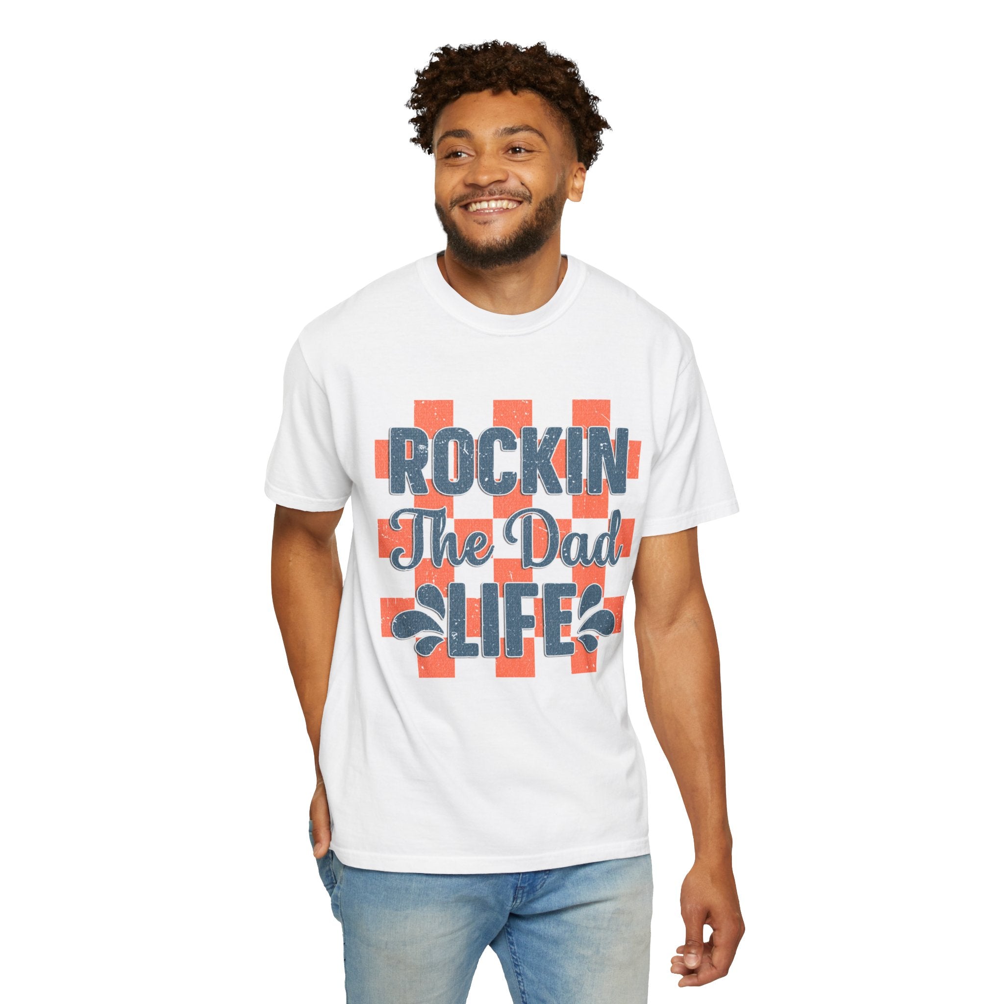 Textured Rockin' The Dad Life T-Shirt