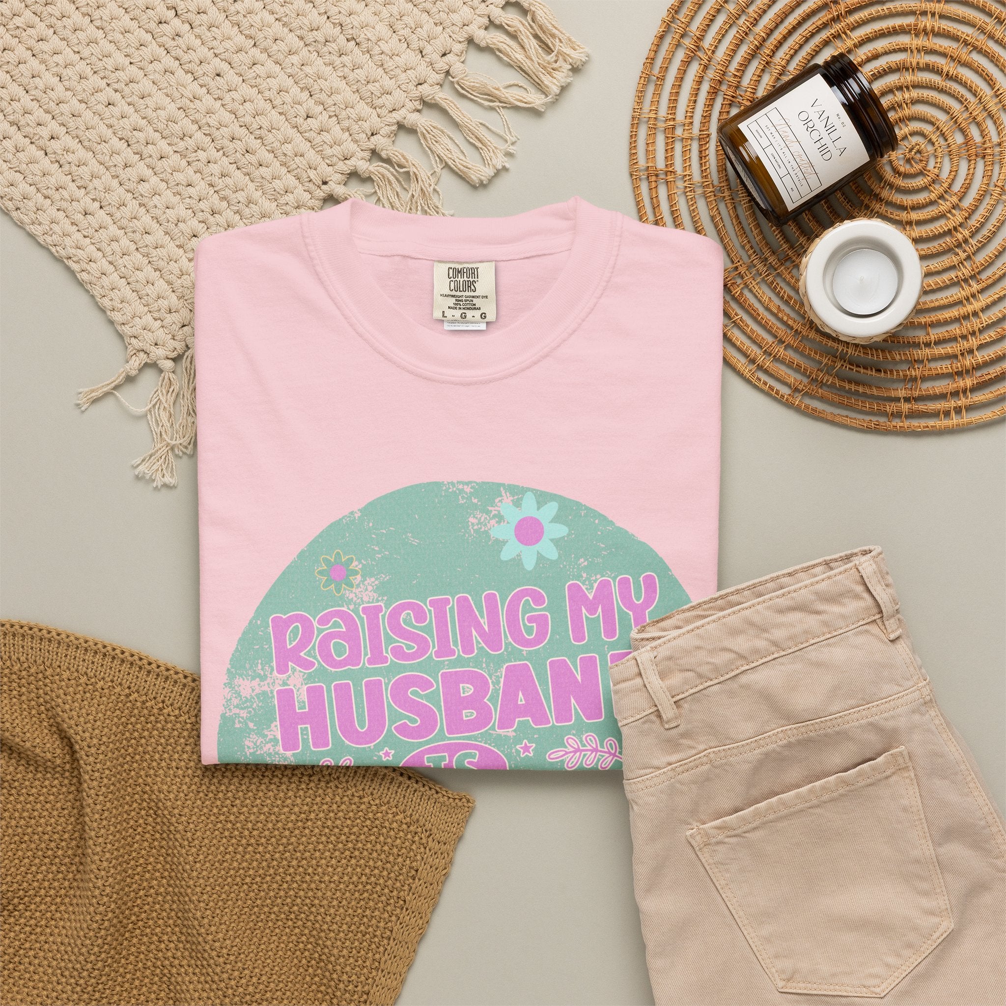 Raising My Husband Is Exhausting T-Shirt — Funny Mom Wife Gift