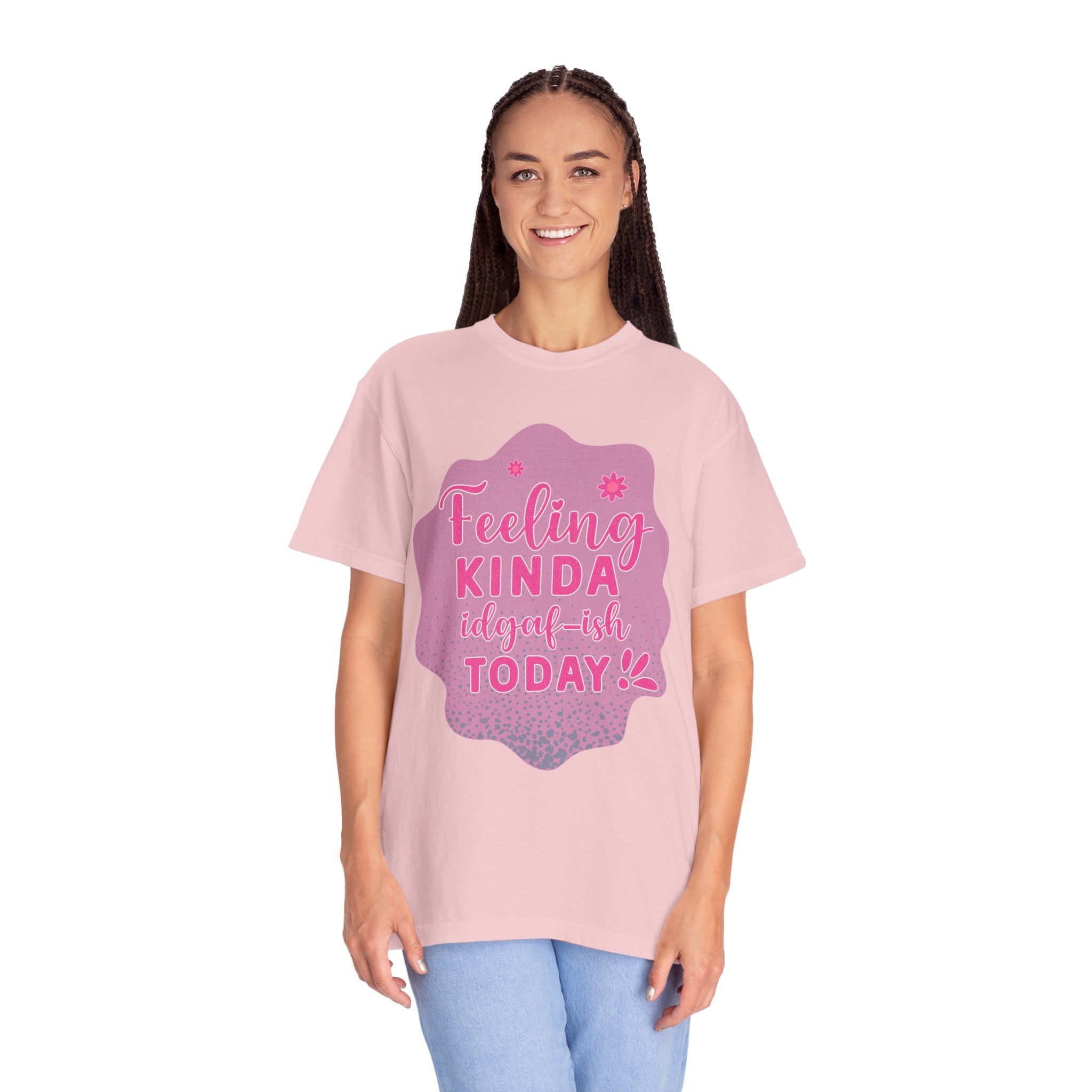 Feeling Kinda IDGAF Textured Retro Tee