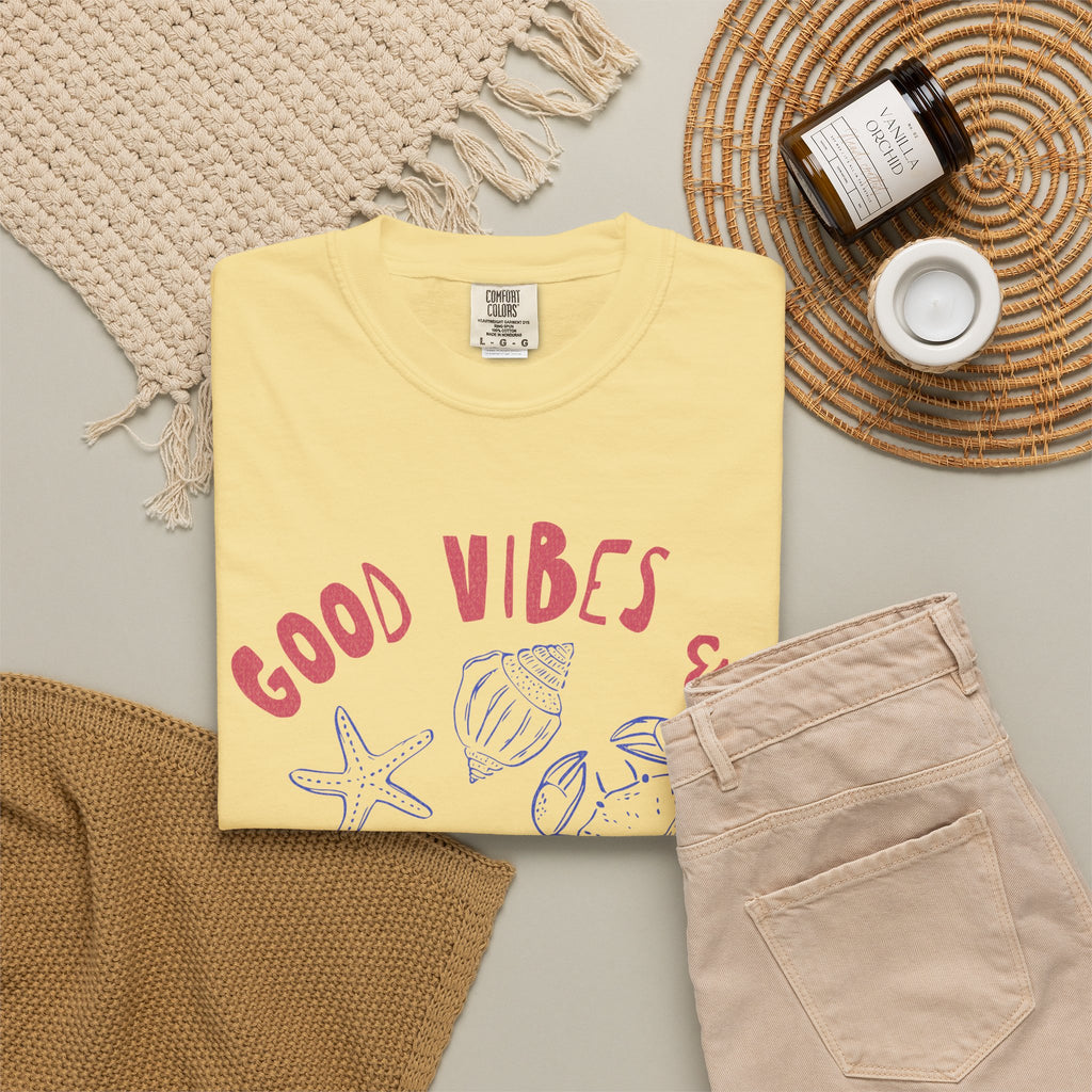 Good Vibes & Ocean Tides Textured Tee